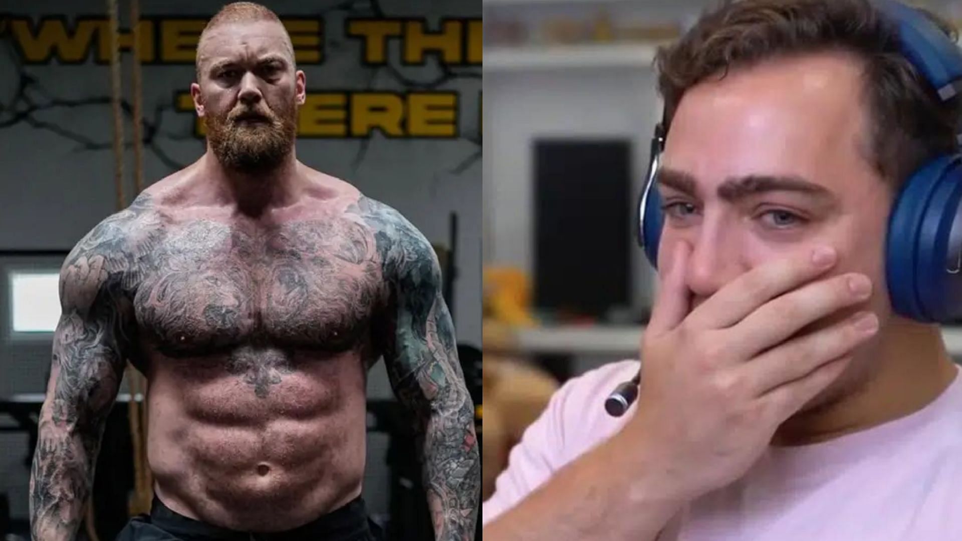 Haf&thorn;&oacute;r Bj&ouml;rnsson thinks Mizkif is annoying (Image via Sportskeeda)