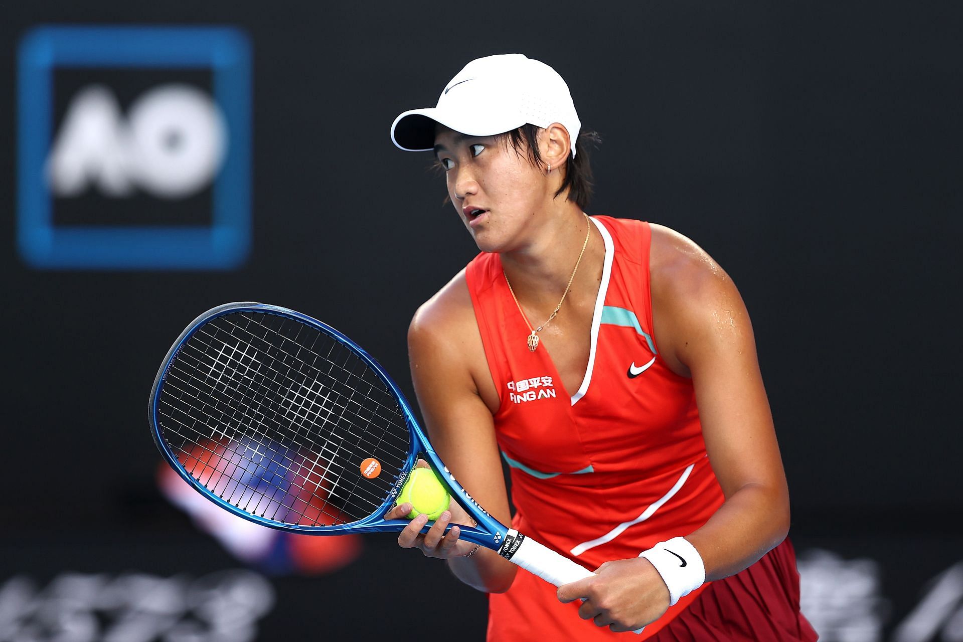 Xiyu Wang at the 2022 Australian Open: Day 3