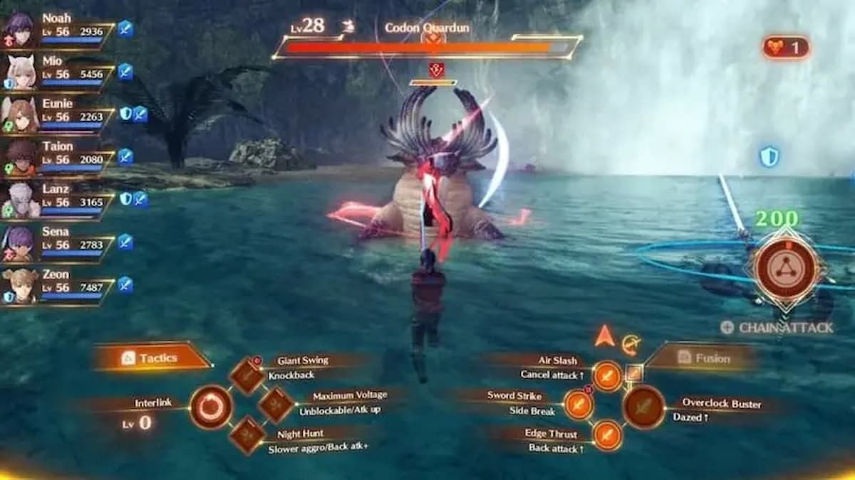 Players can battle a Quardun to obtain its fangs in Xenoblade Chronicles 3 (Image via Nintendo)