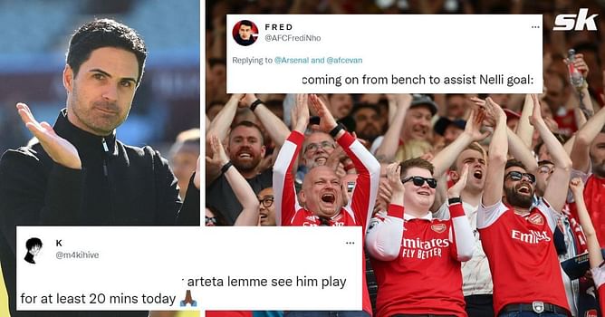 “Lemme see him play for at least 20 mins”, “coming on from bench to assist Nelli goal” – Arsenal fans excited to see one player in squad for Bournemouth clash