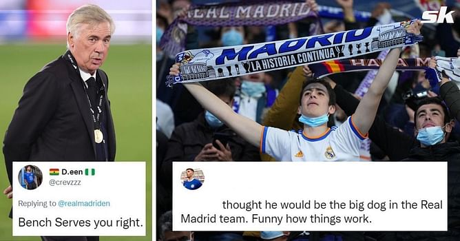 “Bench serves you right,” “Enjoy your seat” – Rival fans troll 29-year-old star who ‘thought he would be the big dog’ as he misses out on Real Madrid playing XI