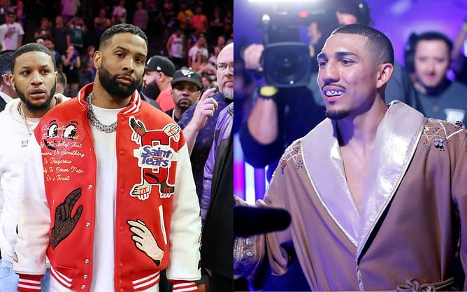 Watch: Odell Beckham Jr. greets Teofimo Lopez backstage following his victory over Pedro Campa