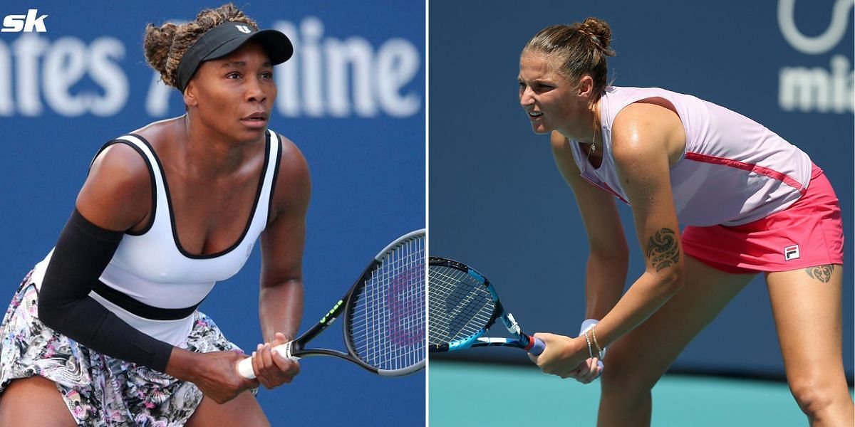 Karolina Pliskova will face off against Venus Williams in the first round at the Cincinnati Open