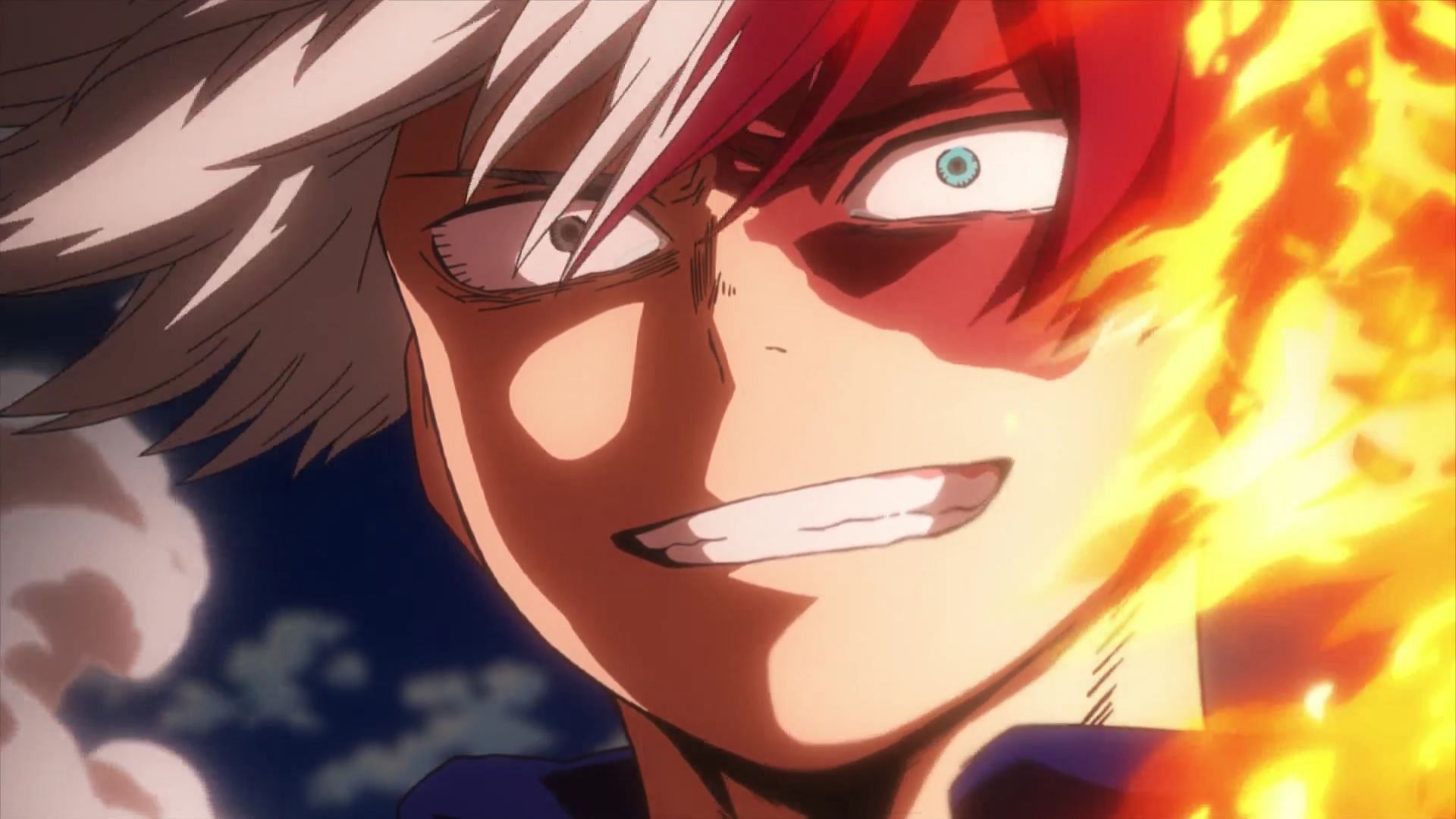 Todoroki as seen in the series&#039; anime (Image via bones Studio)