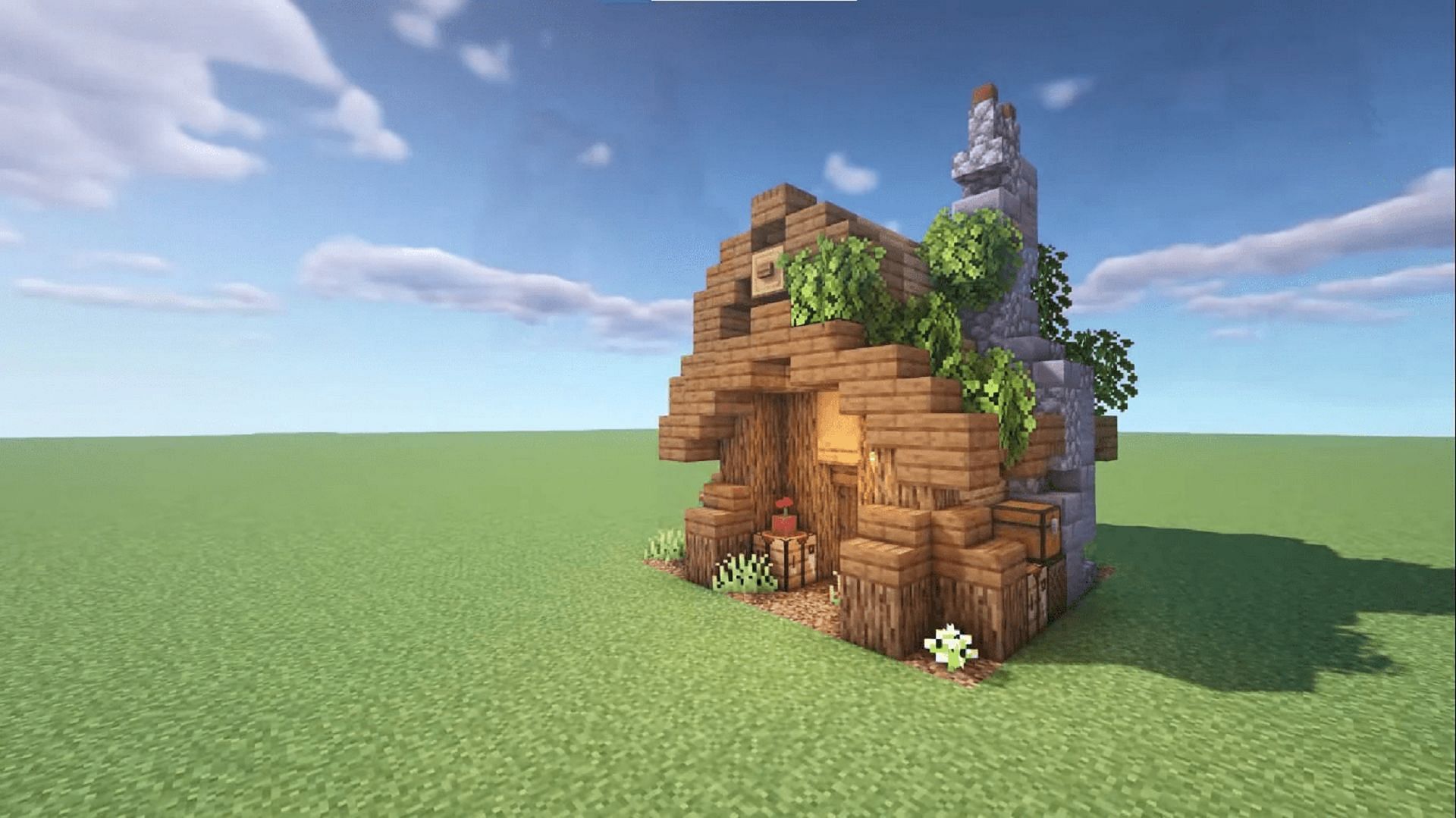 This house is compact while still looking great (Image via TheMythicalSausage/YouTube)