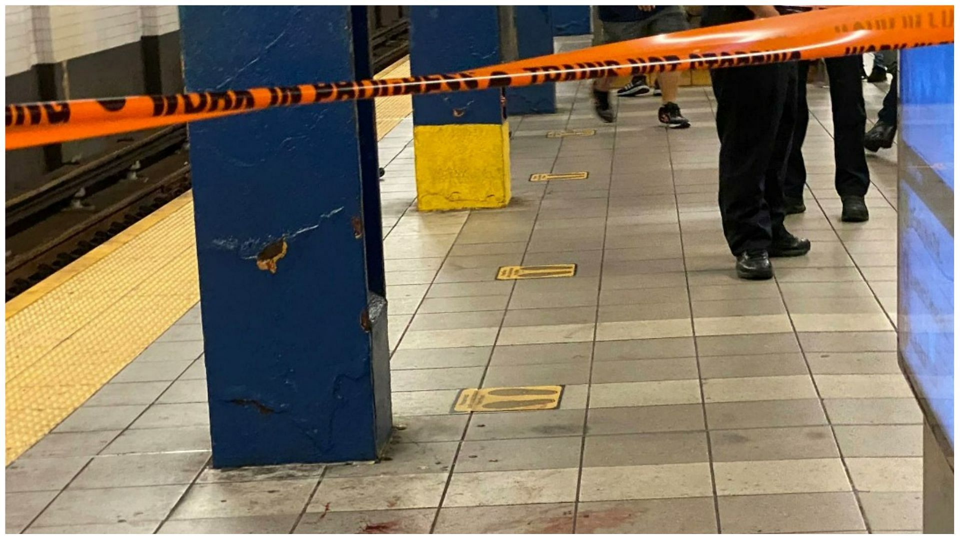 The subway station was cordoned off after the accident (Image via St. Vincent Times/Twitter)