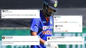 IND vs ZIM 2022: "This is why he was scared of batting first" - Fans troll 'selfish' KL Rahul for failure on comeback