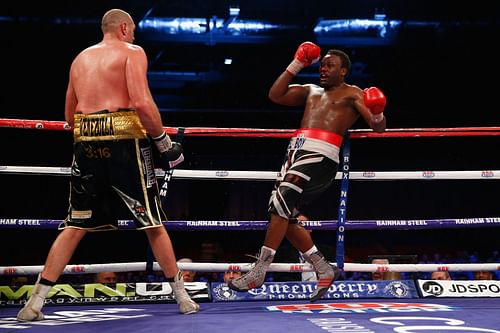 Tyson Fury (left) Vs. Derek Chisora (right) - Via Getty Images