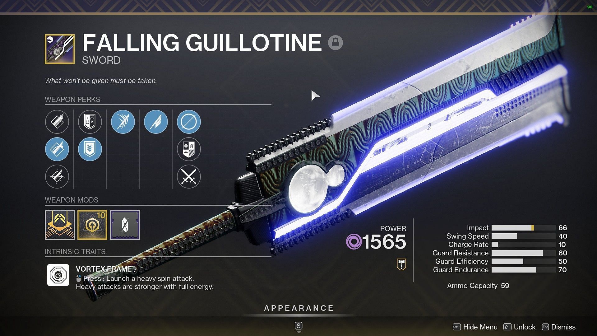 Fallen Guillotine Sword (Image via Destiny 2)