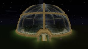 How to easily build a dome in Minecraft
