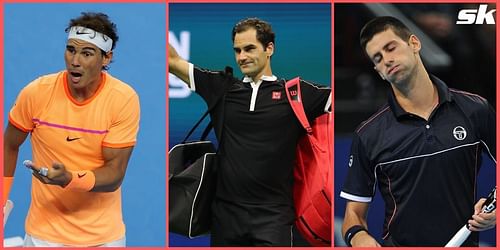 Rafael Nadal, Roger Federer and Novak Djokovic