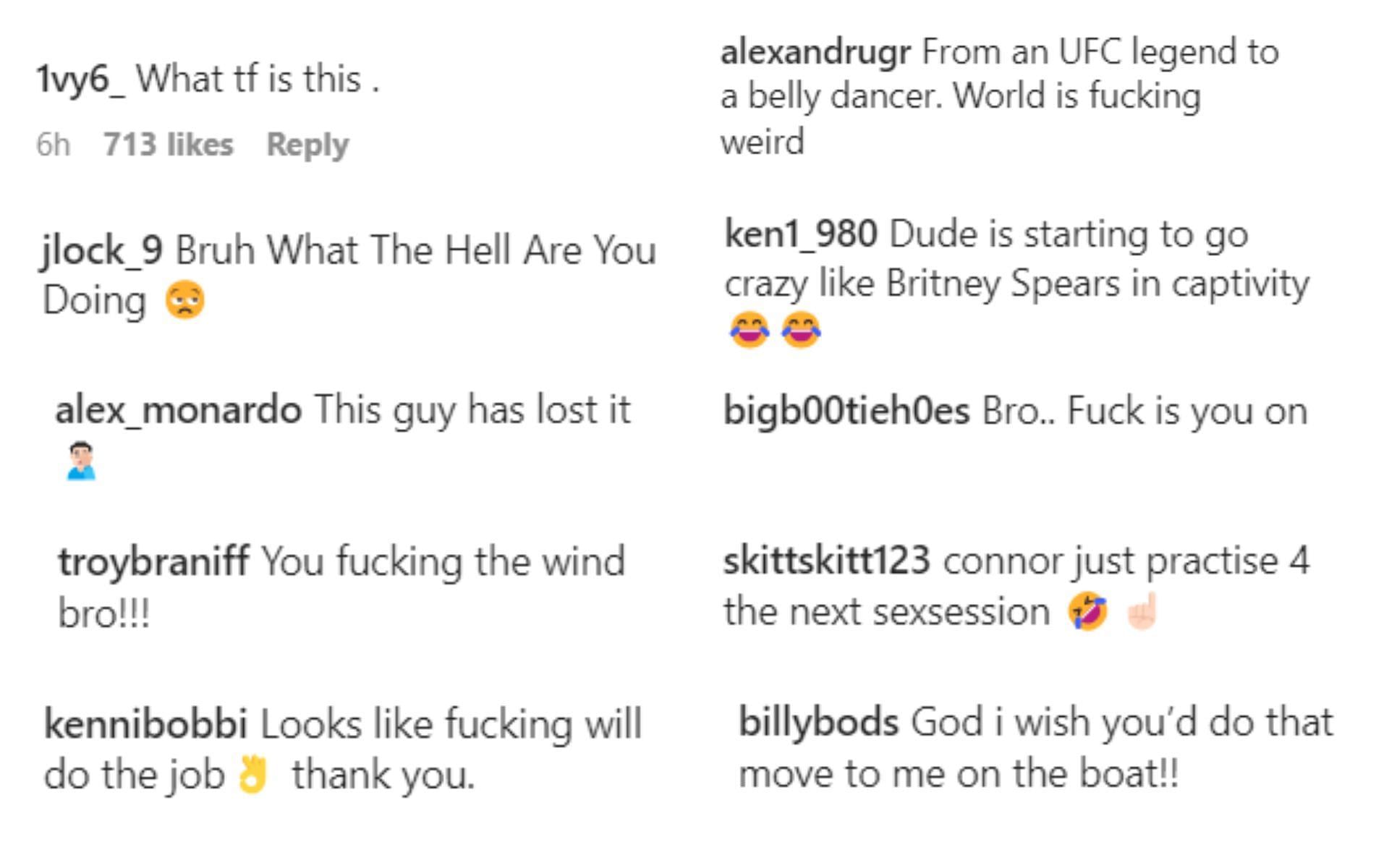 Comments via @thenotoriousmma on Instagram