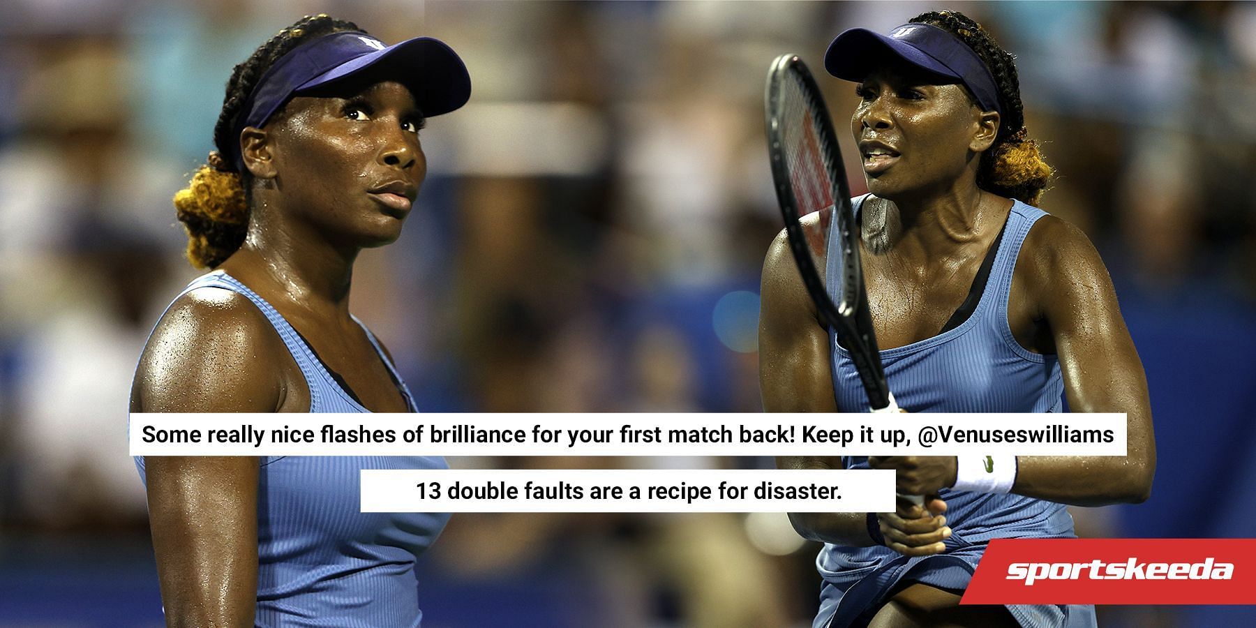 Venus Williams faced an early exit at the Citi Open