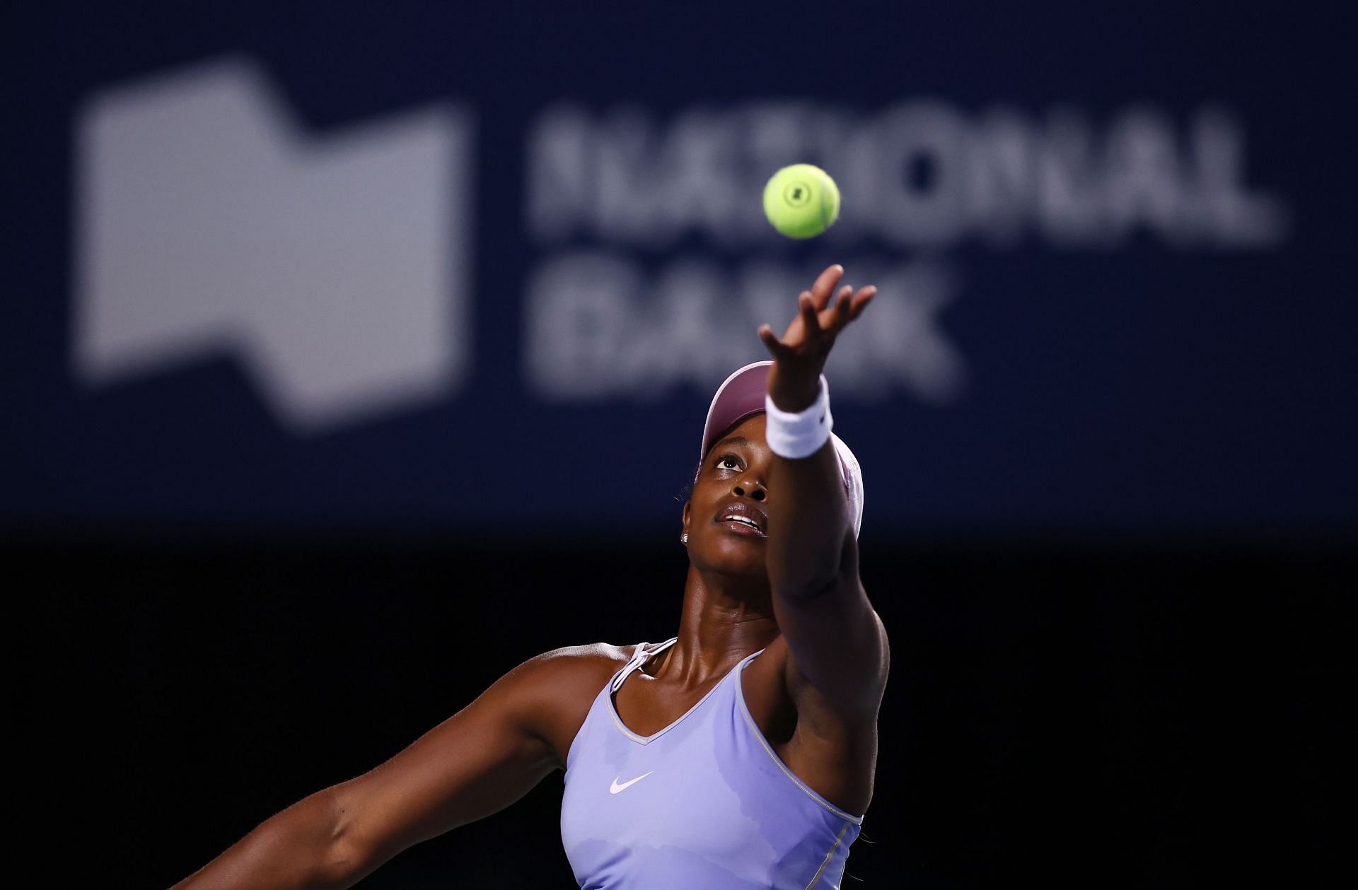 Sloane Stephens in action at the National Bank Open in Toronto