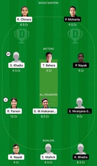 Dream11 Team for Odisha Green vs Odisha Purple - Odisha Women’s T20 2022.