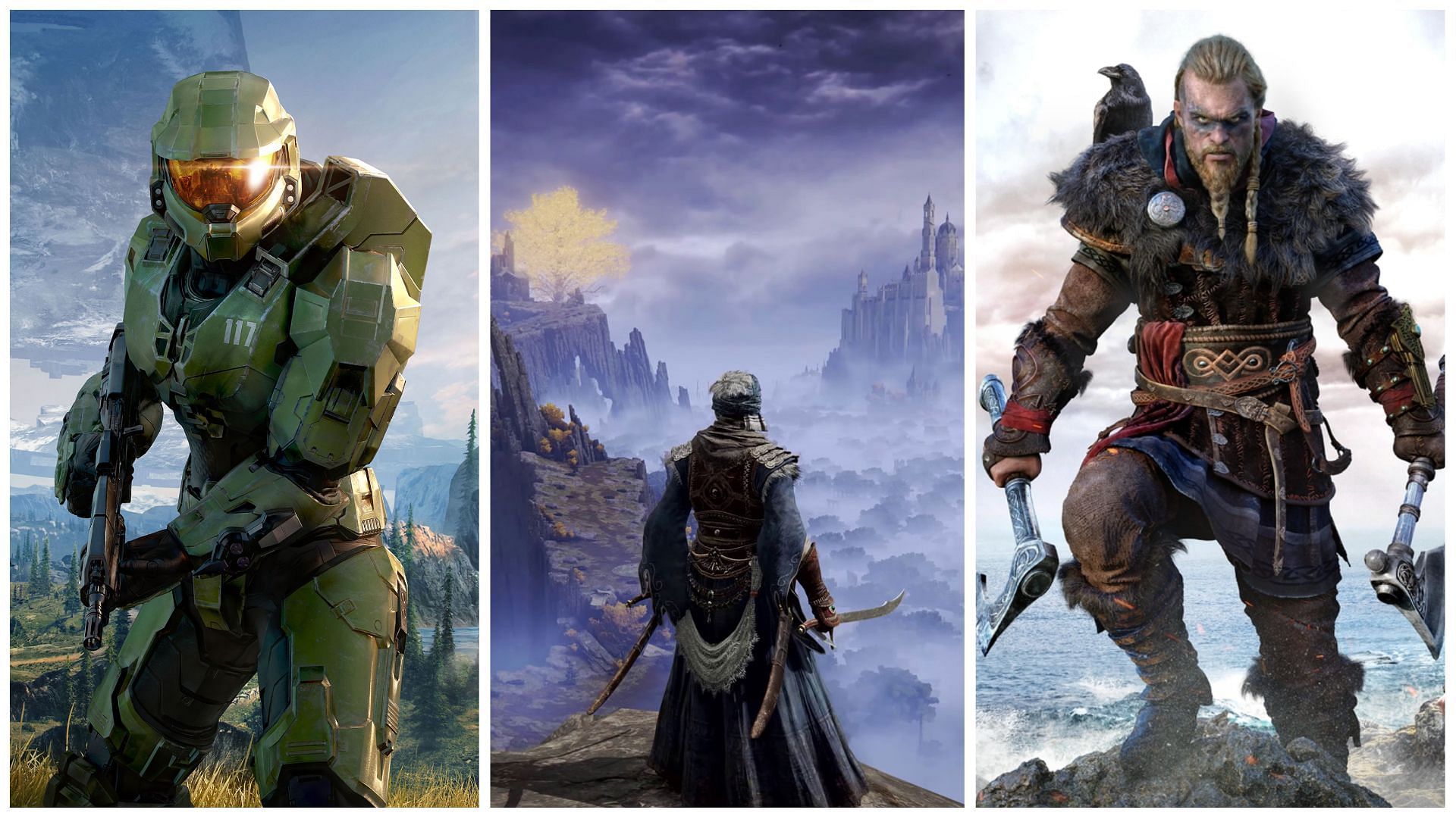 The Xbox Series X/S consoles have a comprehensive gallery of impressive games (Images via Xbox Game Studios, Bandai Namco Games and Ubisoft)
