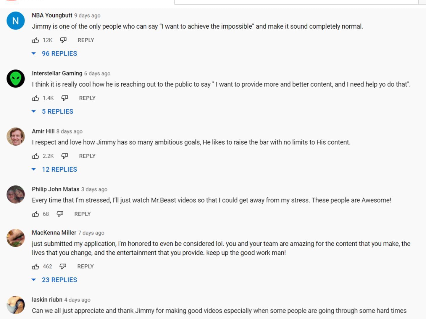 Social media reacts to job vacancies (Image via MrBeast 2/YouTube)