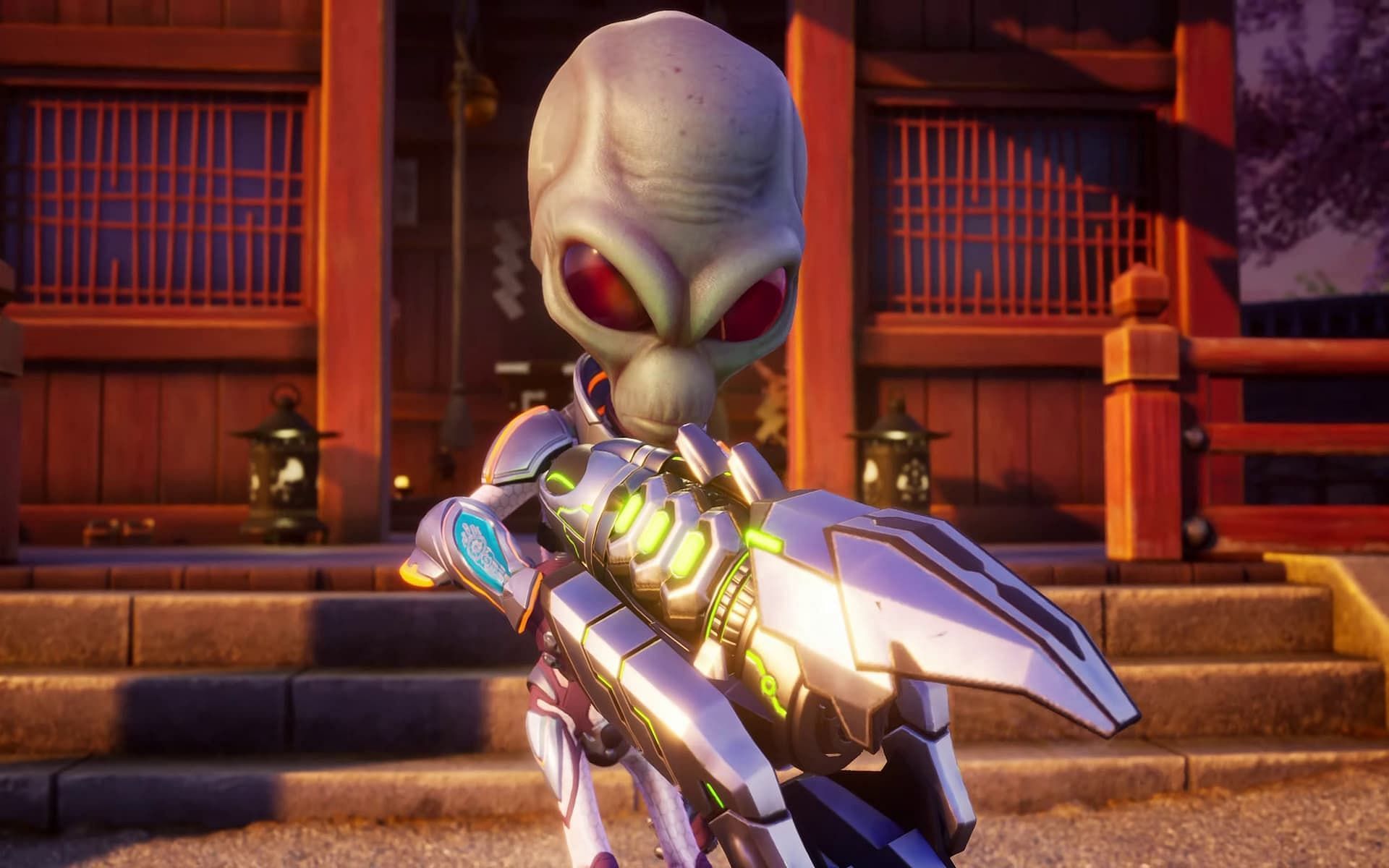 The diversity of weapons in Destroy All Humans! 2 Reprobed is vast (Image via THQ Nordic)