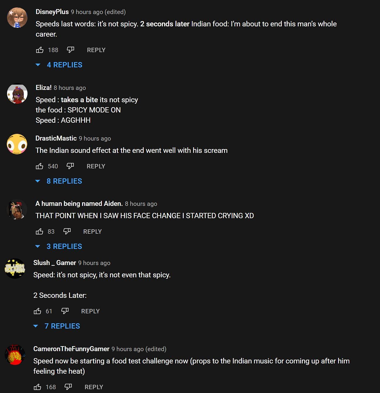 Fans share their comments on IShowSpeed&#039;s reaction (Image via Speedy Boykins/YouTube)