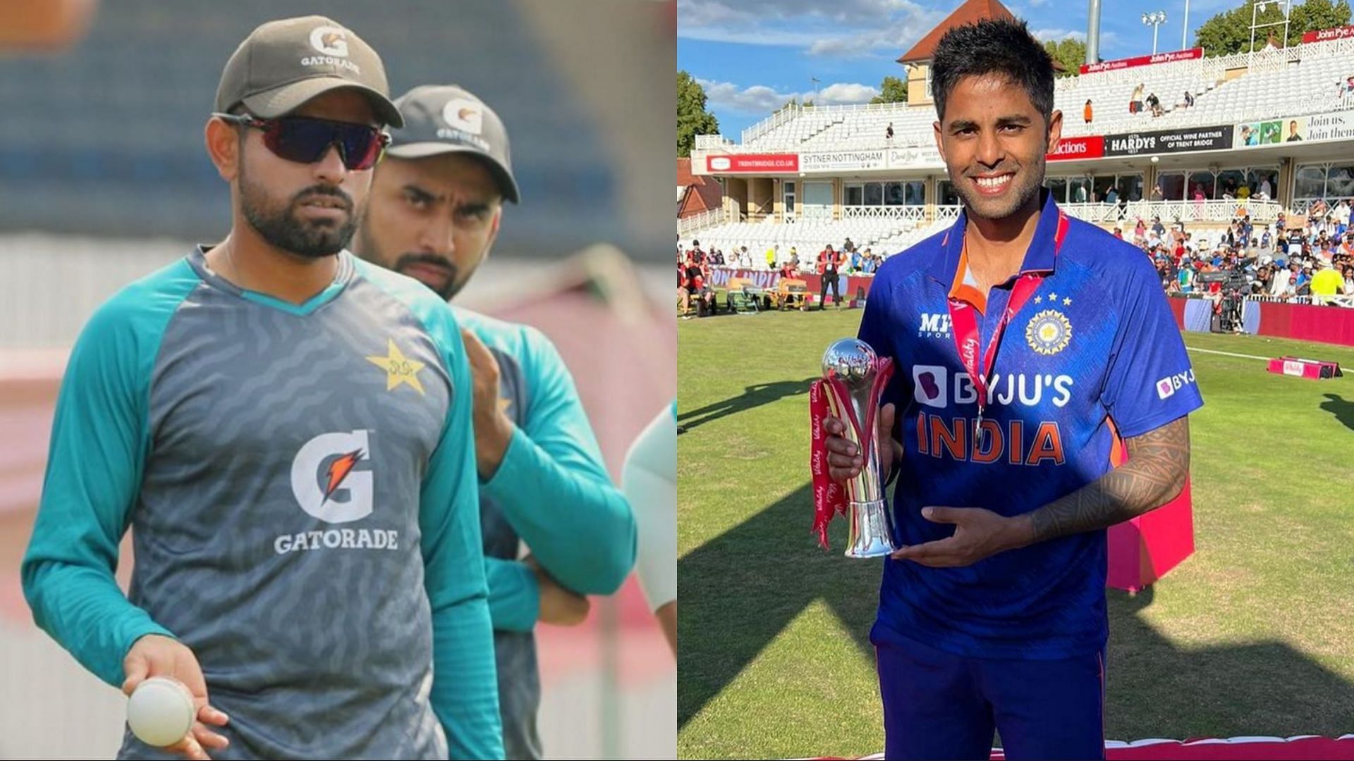 Babar Azam and Suryakumar Yadav are the top two names on ICC&#039;s T20I Rankings for batters. (Image: Instagram)