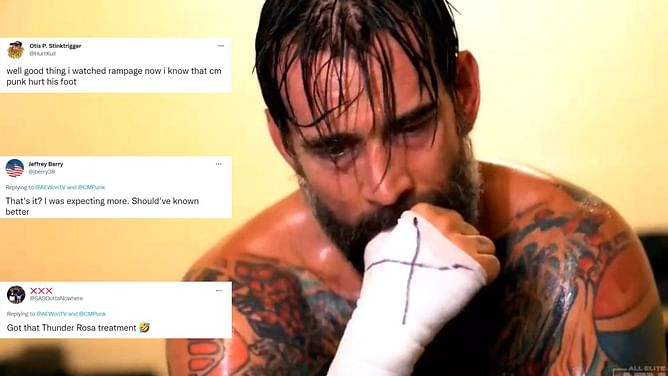 "Tony (Khan), what the heck" - Twitter erupts in a fit of rage at disappointing backstage footage of CM Punk's injury on Rampage
