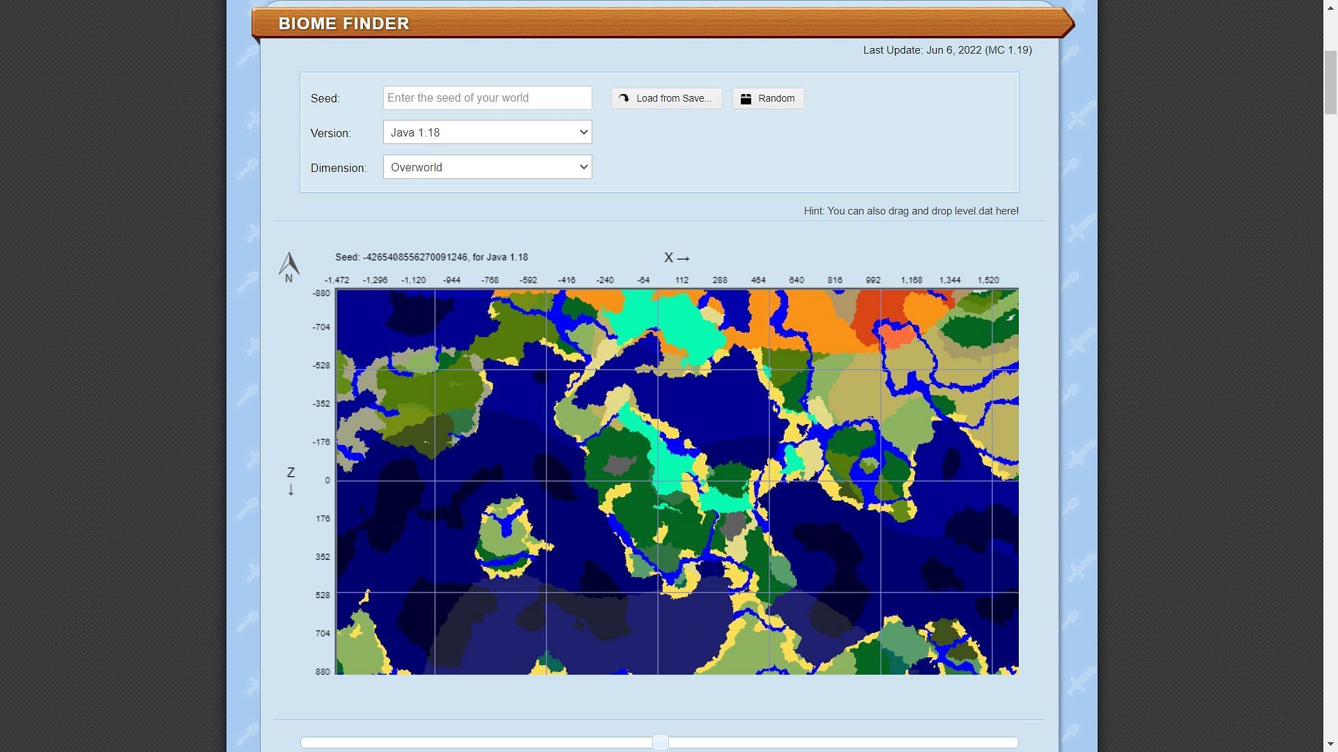 Players can simply enter Minecraft 1.19 world seed and find any biome (Image via Sportskeeda)