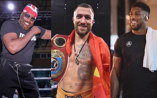 Derek Chisora (@derekwarchisora), Vasiliy Lomachenko (@lomachenkovasiliy), Anthony Joshua (@anthonyjoshua) [courtest of Instagram]