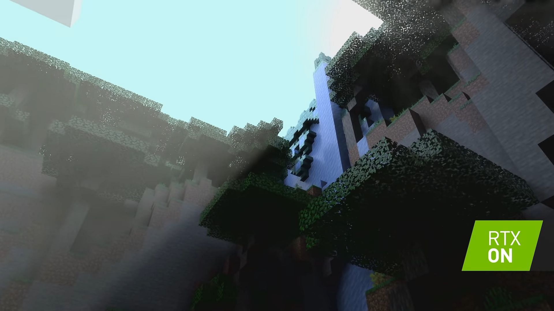 Minecraft with Ray-tracing turned on (Image via Nvidia)