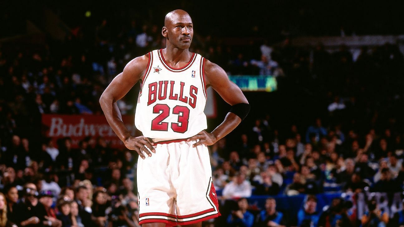 Michael Jordan with the Chicago Bulls