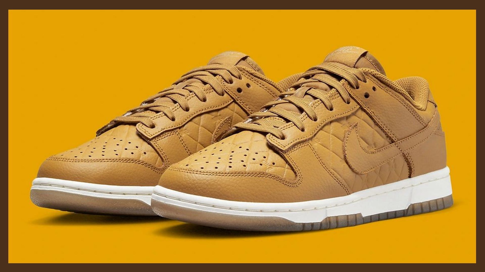 Nike Dunk Low Wheat and Gum Light Brown colorway (Image via Nike)