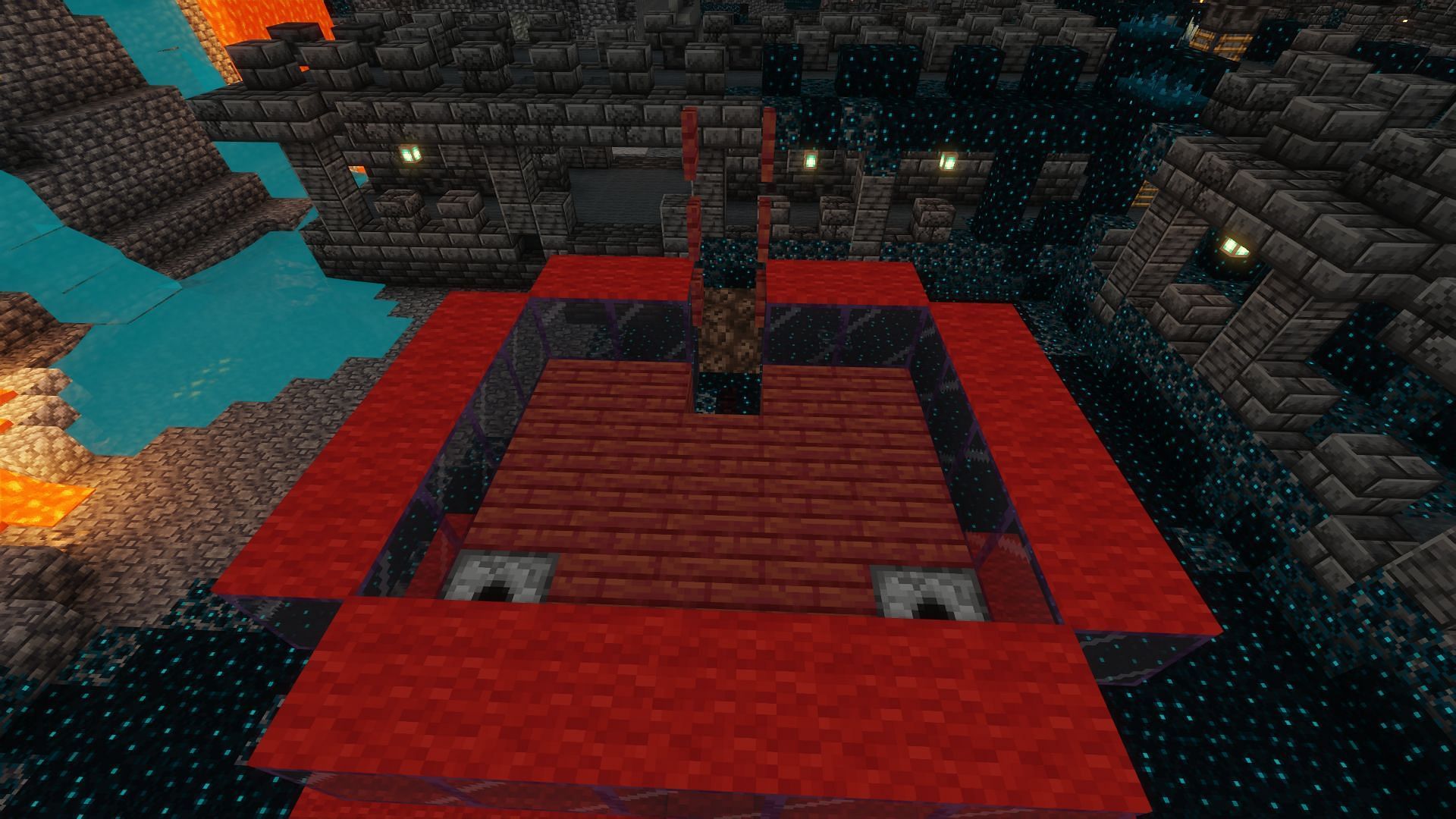 The fence gates and spawn proofing in place (Image via Minecraft)