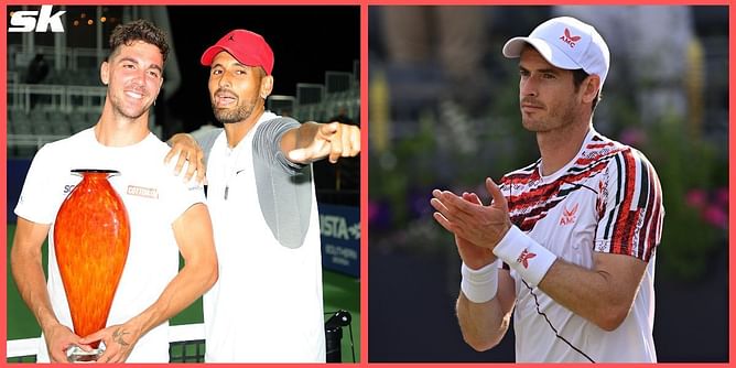 "What a man" - Thanasi Kokkinakis hails Andy Murray for giving him coaching lessons