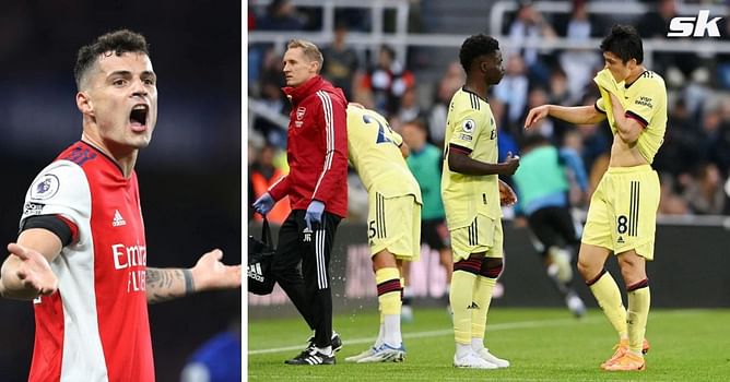 “F*** me! Wake up guys!” – Granit Xhaka’s furious rant that compared Arsenal to ‘second division team’ during Newcastle defeat revealed in All or Nothing documentary