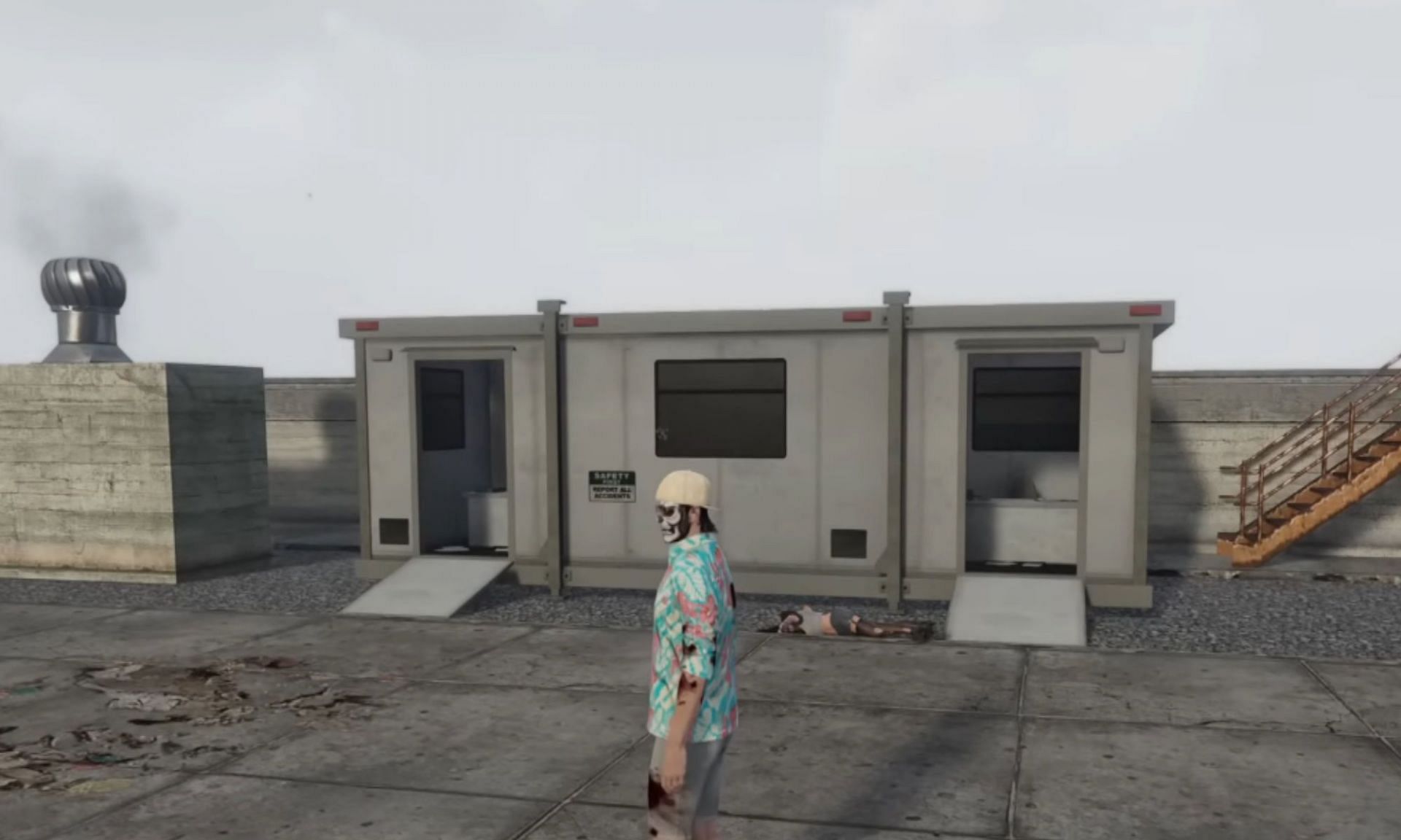 Look for these rectangular buildings (Image via Rockstar Games)