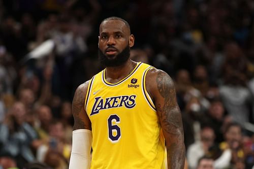 LeBron James of the Los Angeles Lakers