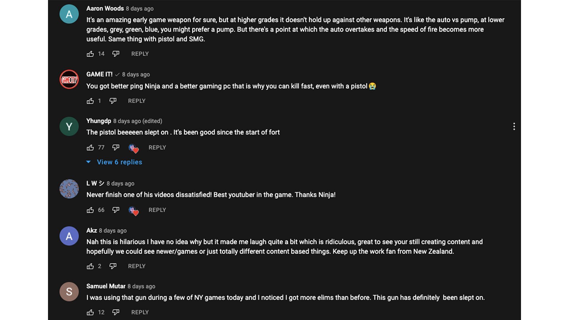 Screenshot of the message board from the video 2/2 (Image via YouTube/Ninja)