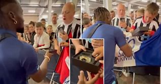 Newcastle United winger Allan Saint-Maximin generously gifts expensive watch to fan after win against Nottingham Forest