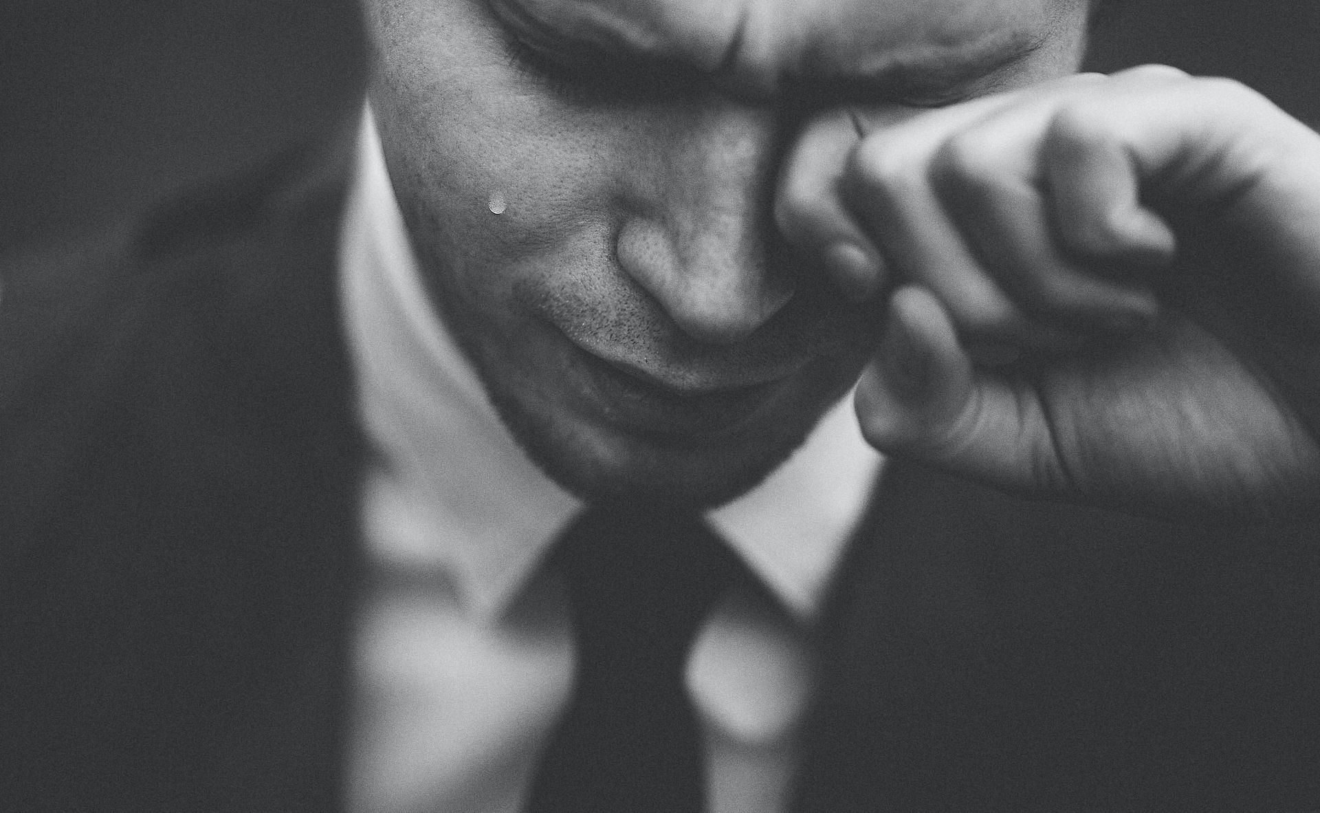 Unlike the prevalent stereotypes, men cry too! (Photo via Unsplash/ Tom Pumford)