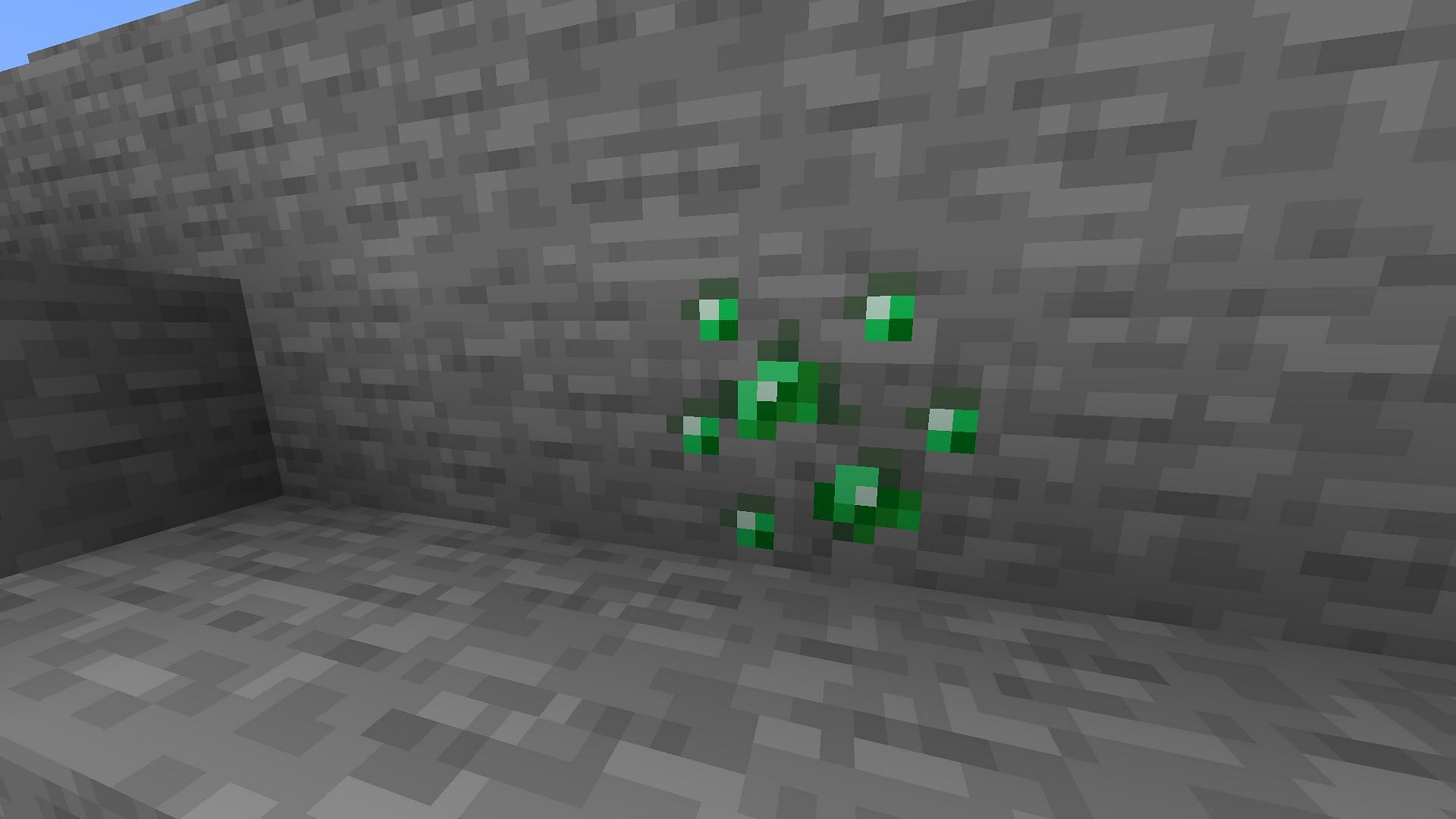 Emerald ores are much more common now (Image via Mojang)