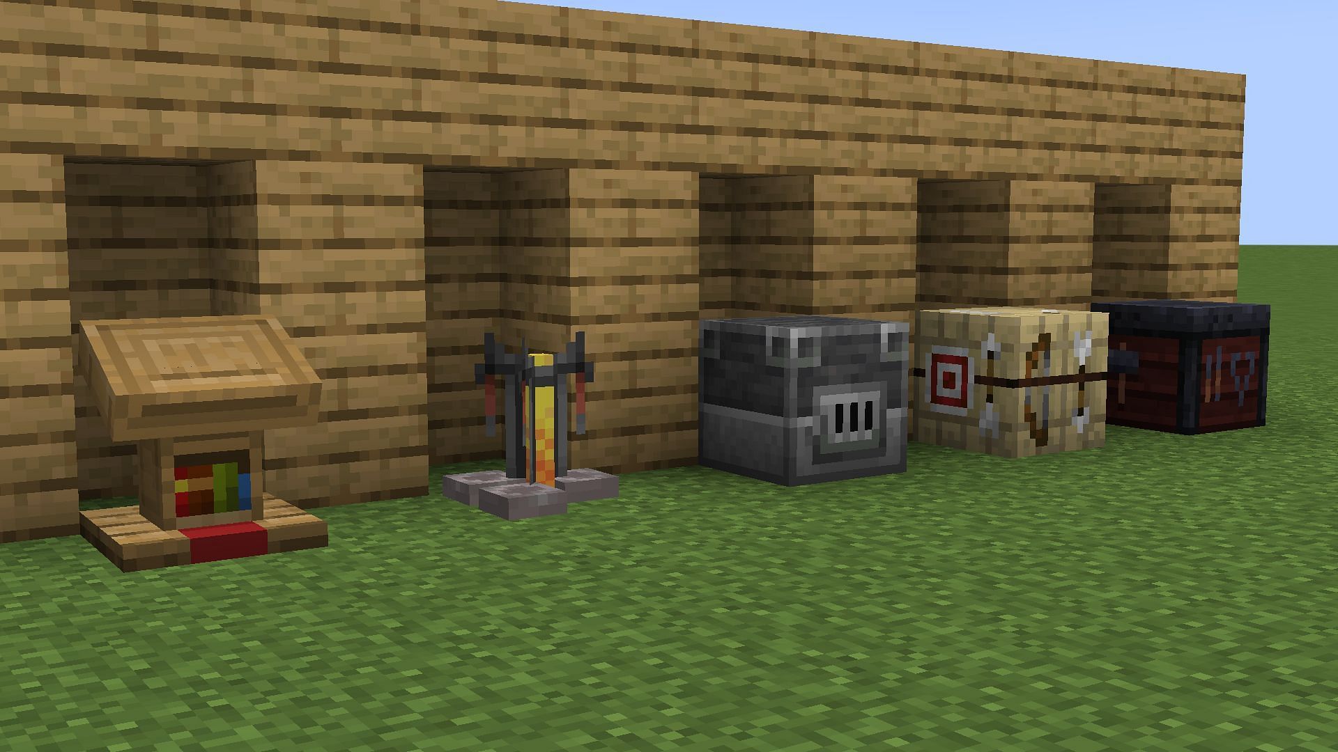 Some of the best job site blocks in Minecraft (Image via Mojang)