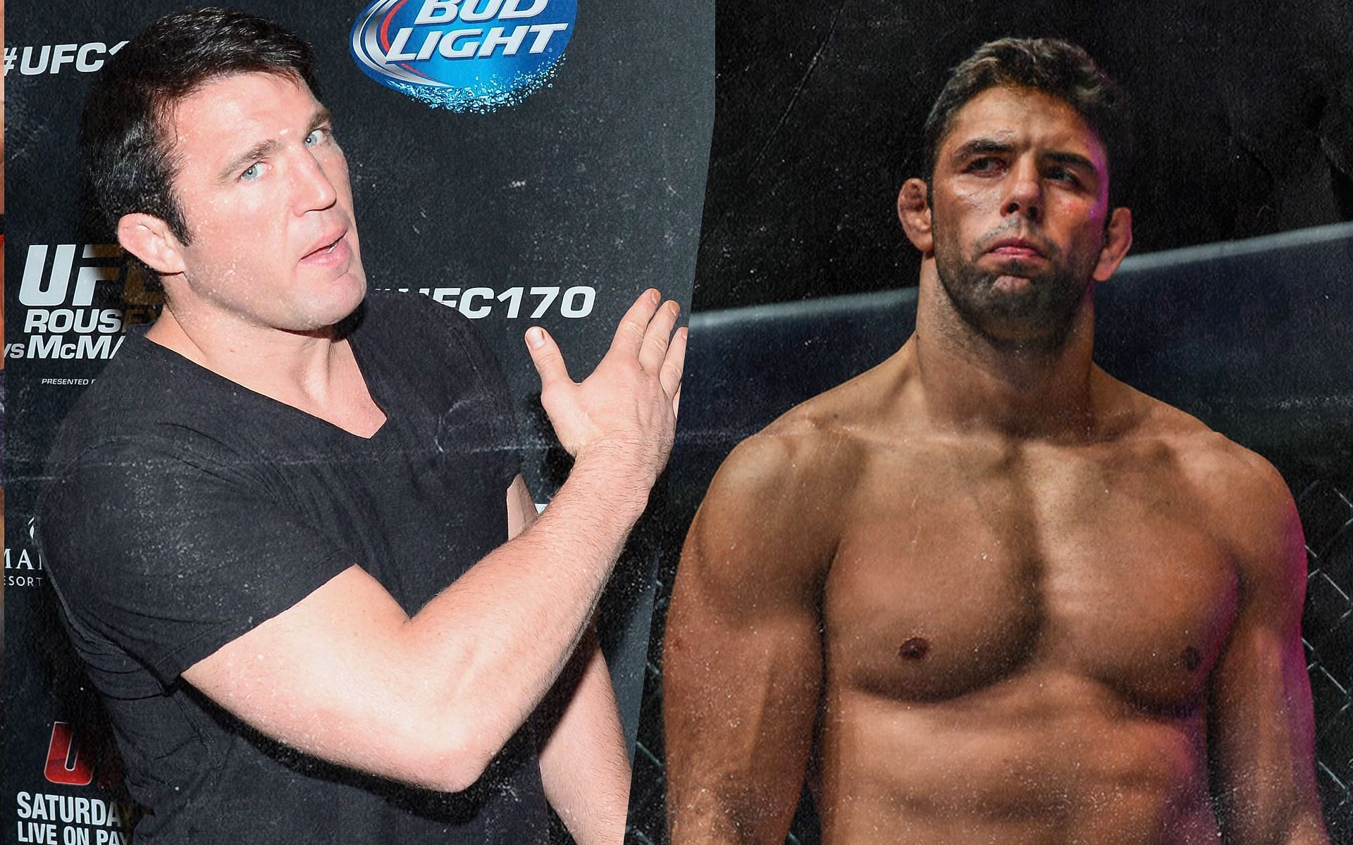 Chael Sonnen (L) and Marcus &#039;Almeida&#039; Buchecha (R) [ Image credits: Getty Images, ONE Championship]