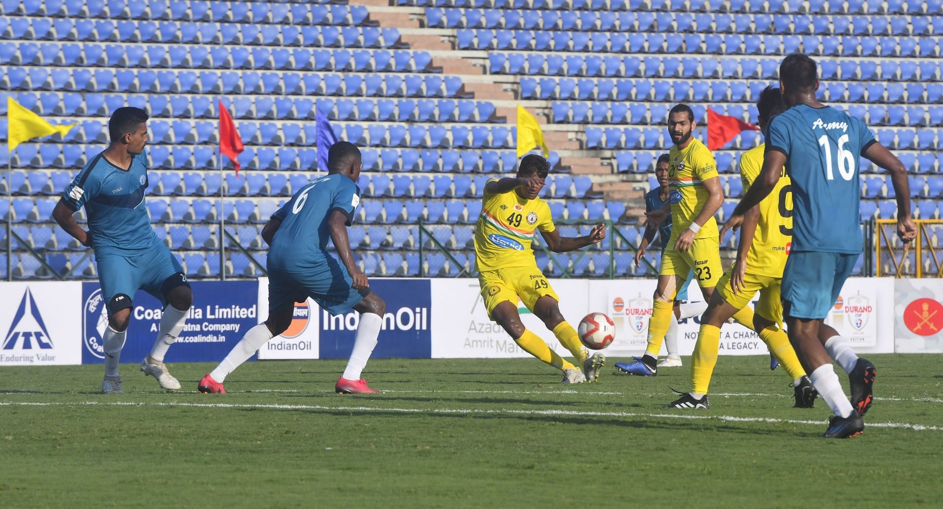 Army Green FT and Sudeva Delhi played out a 0-0 draw. [Credits: Suman Chattopadhyay/www.imagesolutionr.in]