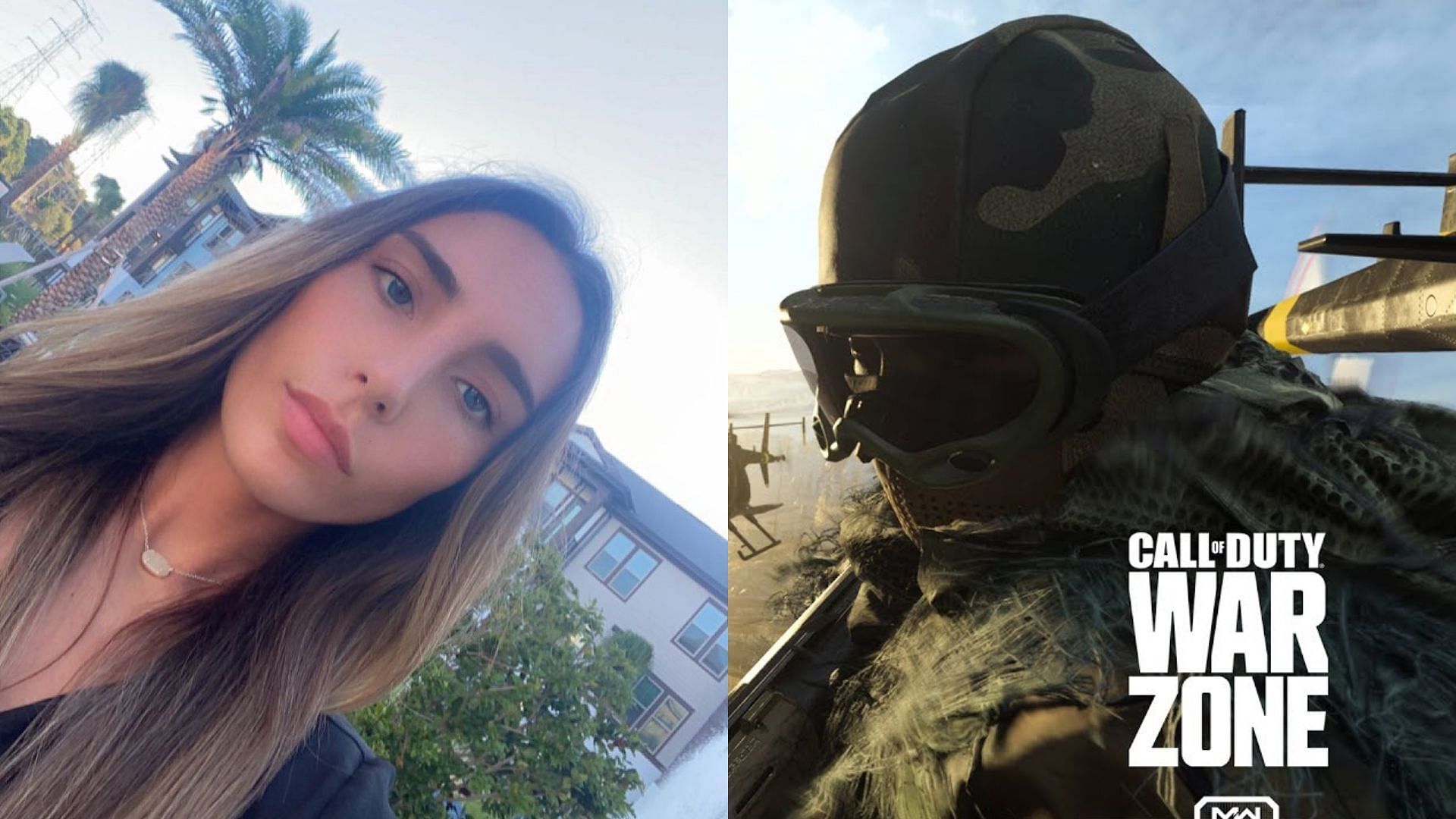 Twitter supports Warzone streamer Nadia after offensive TikTok goes viral (Image via Nadiakamine/Instagram, Call of Duty/YouTube)