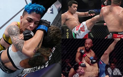 Jessica Andrade, Lyoto Machida, and Demetrious Johnson