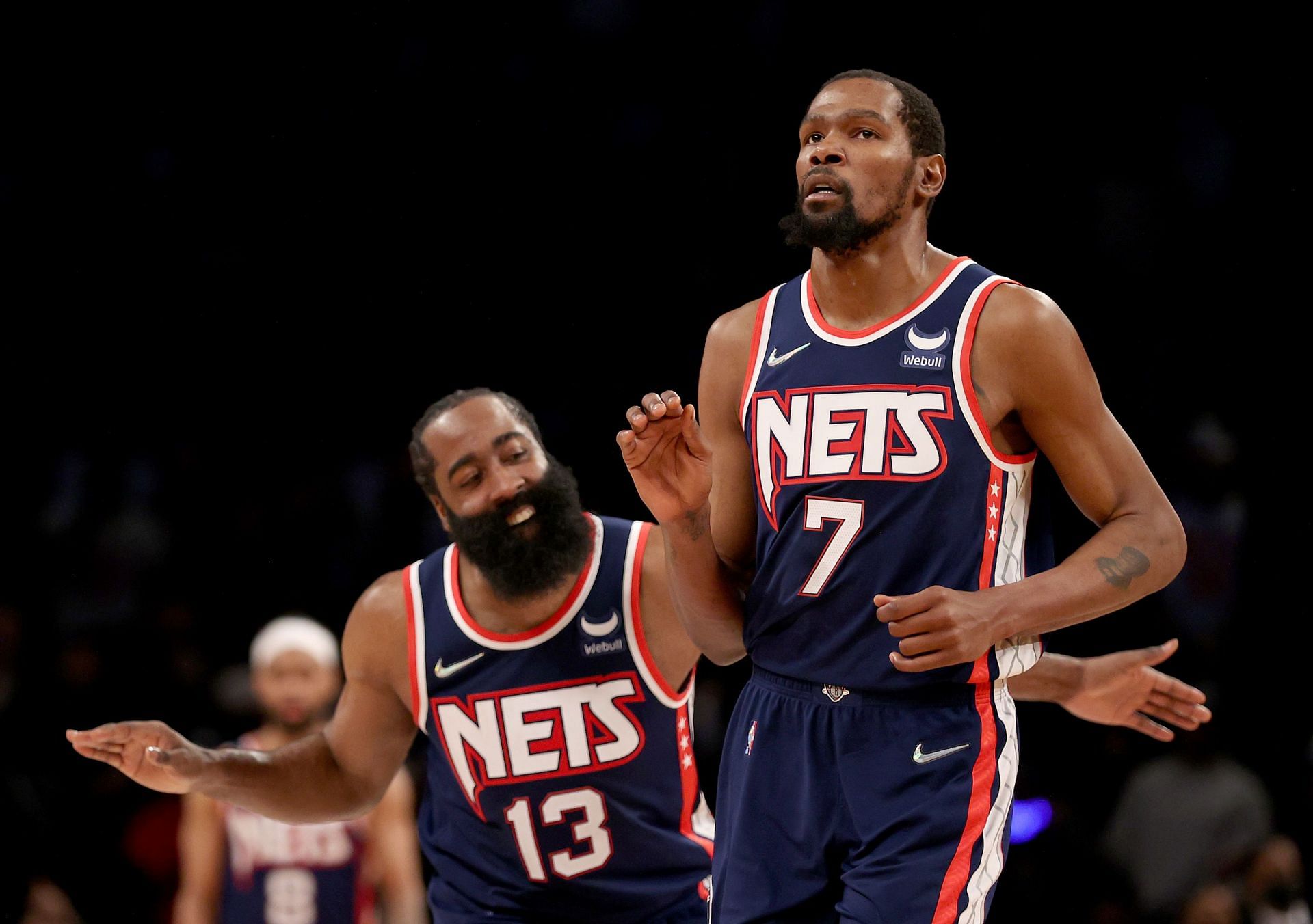 James Harden and Kevin Durant played together in Brooklyn