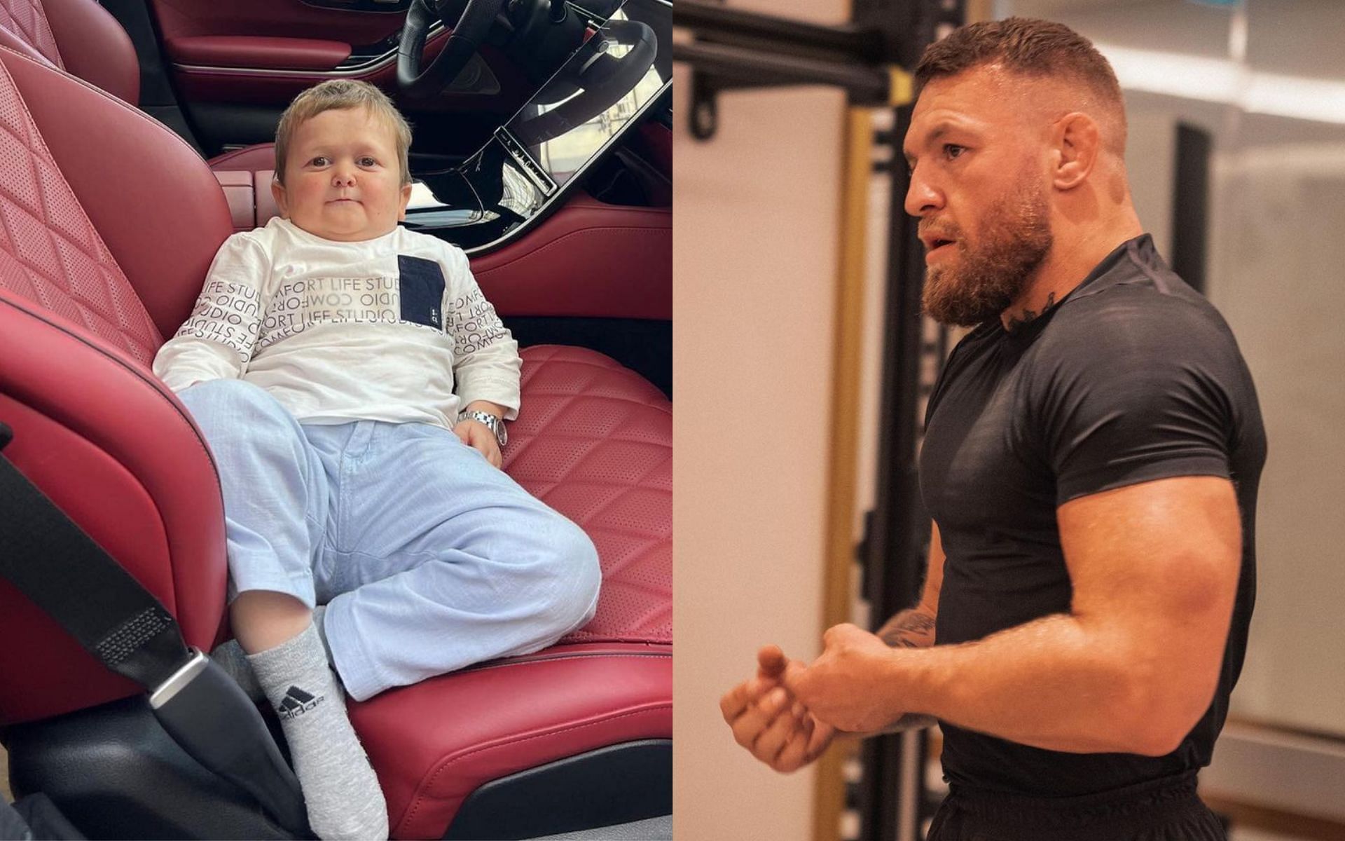 Hasbulla Magomedov (left), Conor McGregor (right) [Images courtesy: @hasbulla_ and @thenotoriousmma via Instagram]