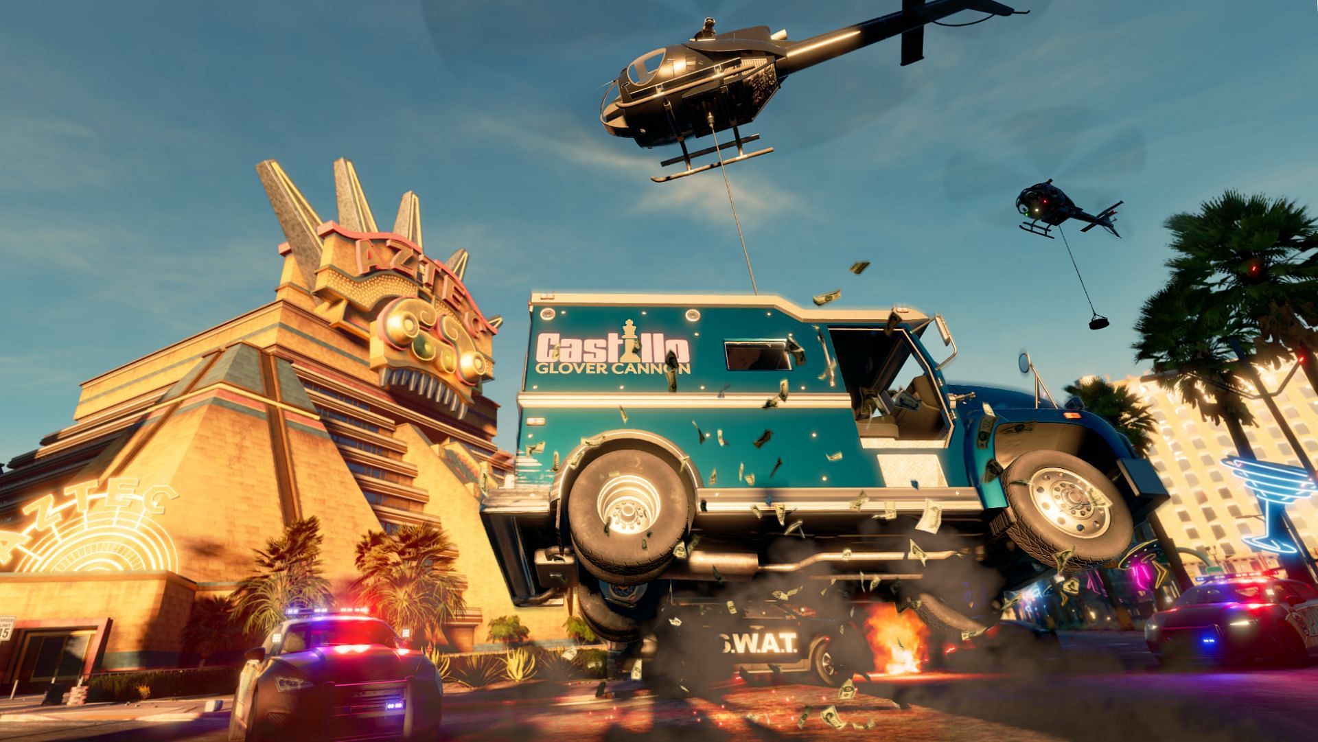 There is a wide array of vehicles to use in the recently released game (Image via Epic Games Store)
