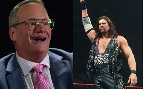 WWE legends Jim Cornette (left) and Diesel (right).