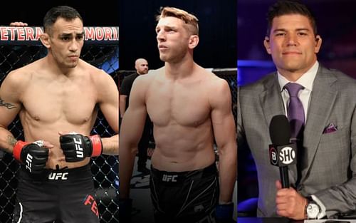 Tony Ferguson (left. Image credit: Jeff Bottari/Zuffa LLC), Dan Hooker (middle. Image credit: UFC.com), Josh Thomson (right. Image credit: @therealpunk on Twitter)