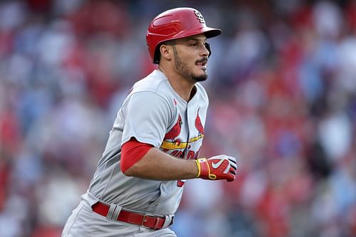 Nolan Arenado of the Cardinals gets a hit against the Rockies.